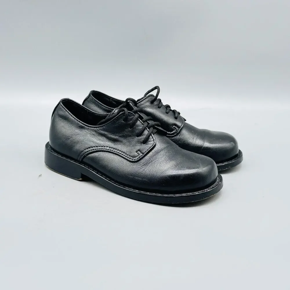 Strasburg Children Shoes Boys 9 Black Leather Oxford Lace‎ Up Dress School